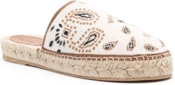 Alanui Beige Gebreide Espadrille Muiltjes Vrouwen Beige Dames
