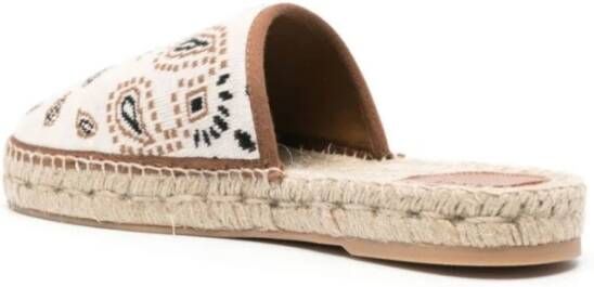 Alanui Beige Gebreide Espadrille Muiltjes Vrouwen Beige Dames