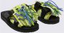 Alanui Platte schoenen met franjesandalen en paisley-print Green Dames - Thumbnail 2