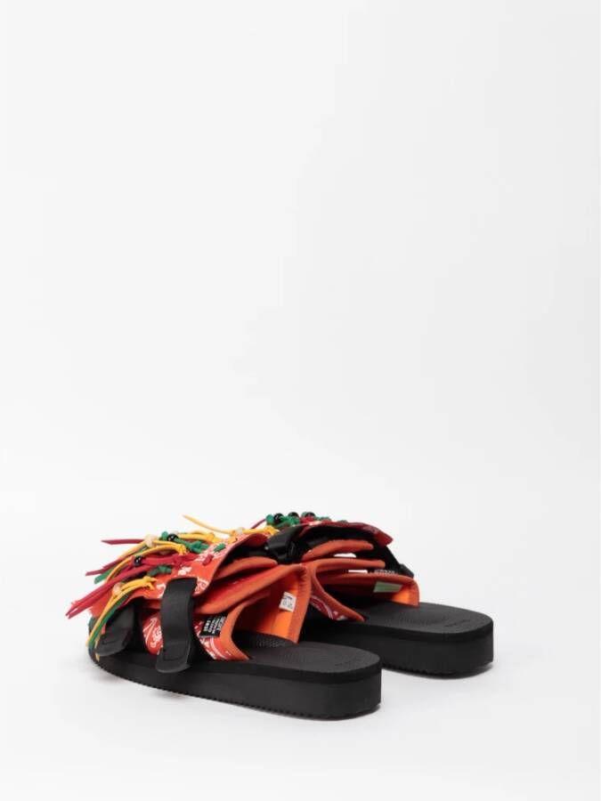 Alanui X Suicoke x Suicoke Moto slippers met franjes Oranje - Foto 3