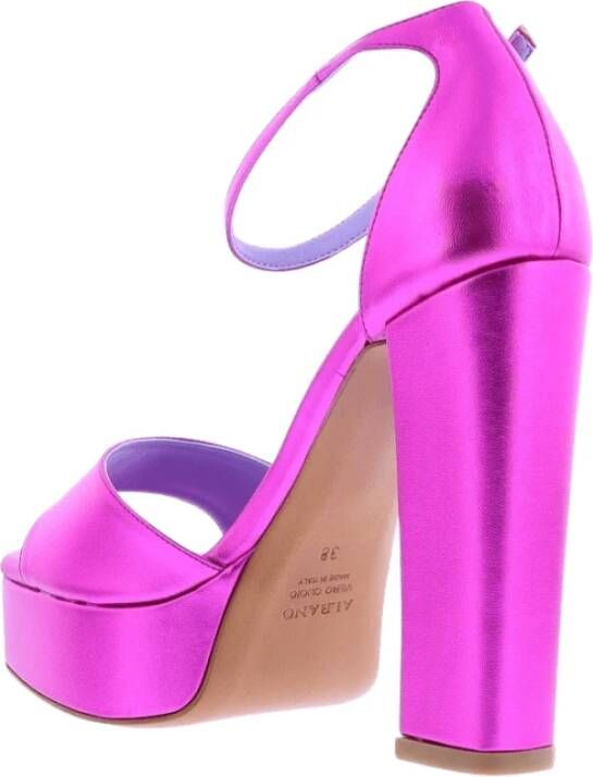 Albano Dames Sandalo Metallic Fuxia Pink Dames