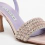 Albano Geometrische Roze en Zilveren Sandaal Beige Dames - Thumbnail 3