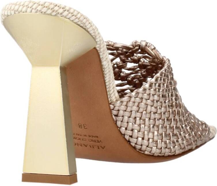 Albano Heeled Mules Beige Dames