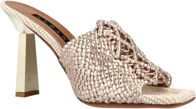 Albano Heeled Mules Beige Dames