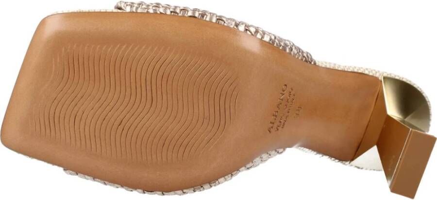 Albano Heeled Mules Beige Dames