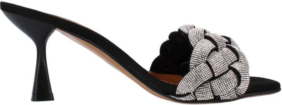 Albano Heeled Mules Black Dames