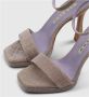 Albano High Heel Sandals Beige Dames - Thumbnail 4