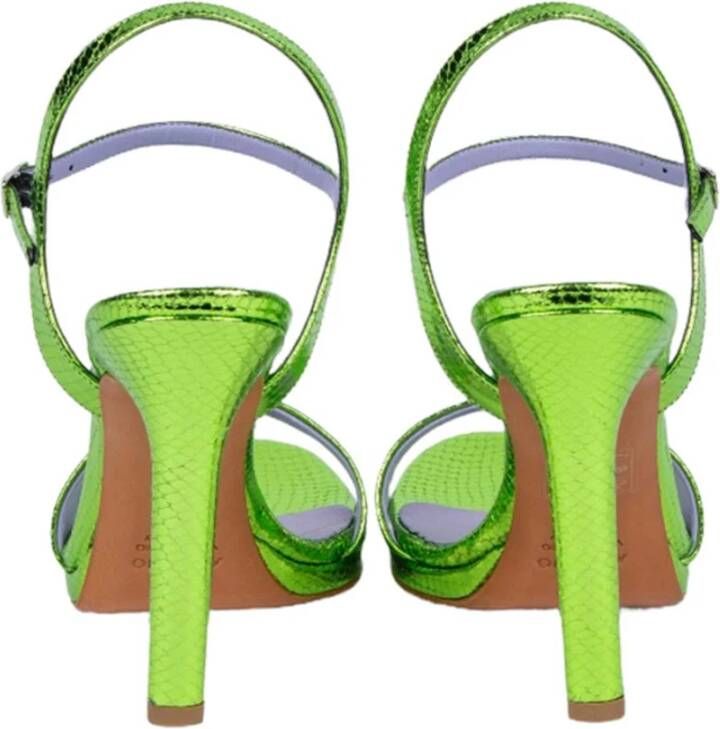 Albano High Heel Sandals Green Dames