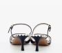 Albano Leren sandalen met stippenpatroon - Thumbnail 2