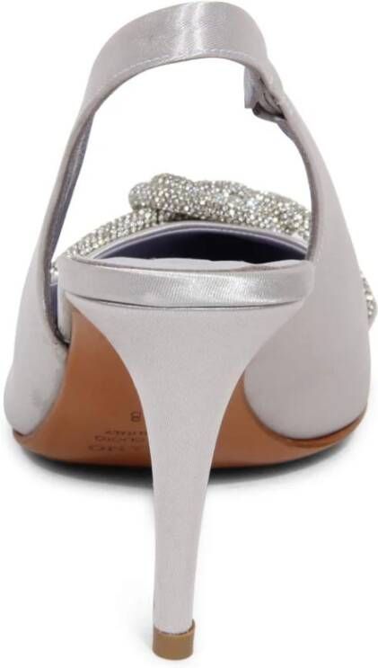 Albano Satin Slingback Schoenen Zilver Model 3229 70