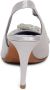 Albano Satin Slingback Schoenen Zilver Model 3229 70 - Thumbnail 2