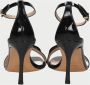 Albano Zwarte lak sandalen met verstelbare band - Thumbnail 2