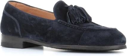 Alberto Fasciani Donkerblauwe Suède Mocassins Blue Dames