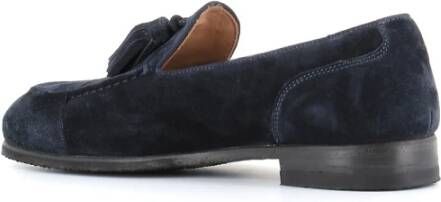 Alberto Fasciani Donkerblauwe Suède Mocassins Blue Dames