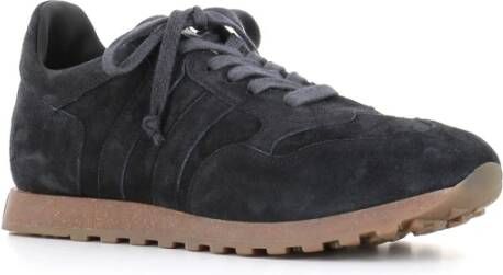 Alberto Fasciani Donkerblauwe Suède Sneakers Blue Heren