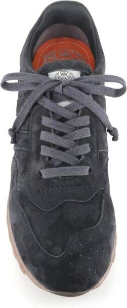 Alberto Fasciani Donkerblauwe Suède Sneakers Blue Heren