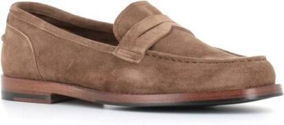 Alberto Fasciani Klassieke Sandalen van Suède in Zandkleur