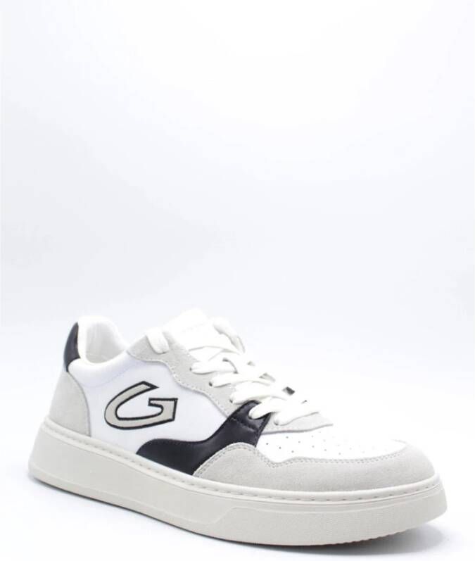 Alberto Guardiani New Era Sneakers Wit Zwart Grijs Suède White Heren