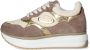 Alberto Guardiani Platform Sneakers met Suède en Leer Beige Dames - Thumbnail 3