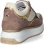 Alberto Guardiani Platform Sneakers met Suède en Leer Beige Dames - Thumbnail 5