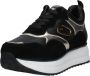 Alberto Guardiani Platform Sneakers met Suède Inzetstukken Black Dames - Thumbnail 2