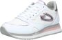 Alberto Guardiani Retro Stijl Leder Nylon Sneakers White Dames - Thumbnail 2