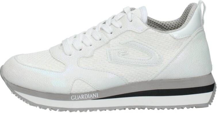 Alberto Guardiani Retro WEN Sneakers Vegan Leer Mesh White Dames