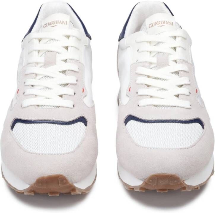 Alberto Guardiani Retro Witte Sneakers Casual Stijl