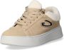Alberto Guardiani Sneakers van suède met leren voering Beige Dames - Thumbnail 4