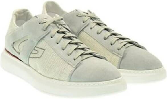 Alberto Guardiani Suède en stoffen herensneakers