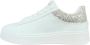 Alberto Guardiani Witte leren sneakers met glitterinzet White Dames - Thumbnail 3