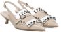 Alchimia Lakleren pumps met studs Beige Dames - Thumbnail 6