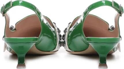 Alchimia Groene Patentleren Slingback Hakken Green Dames