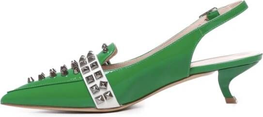 Alchimia Groene Patentleren Slingback Hakken Green Dames