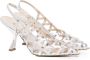Alchimia Metallic Leren Pumps met Asymmetrische Hak Beige Dames - Thumbnail 2