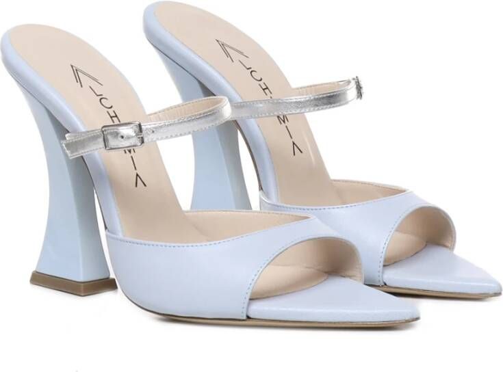 Alchimia Hemelse Blauwe Kalfsleren Sandalen Blue Dames