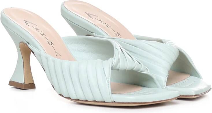 Alchimia Sandalen met Geometrische Hak van Kalfsleer Blue Dames
