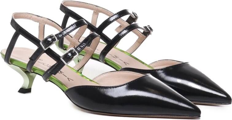 Alchimia Stiletto Hiel Schoen met Bandjes in Zwart Groen Black Dames