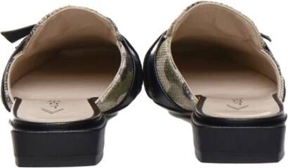 Alchimia Zwarte Camouflage Sandalen met Gespen Black Dames