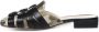 Alchimia Zwarte Camouflage Sandalen met Gespen Black Dames - Thumbnail 4