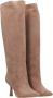 Aldo Castagna Beige Suède Puntige Neus Knie Laarzen Beige Dames - Thumbnail 2