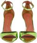 Aldo Castagna Groene spiegelende enkelband sandalen Green Dames - Thumbnail 2
