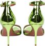 Aldo Castagna Groene spiegelende enkelband sandalen Green Dames - Thumbnail 4