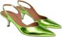 Aldo Castagna Groene spiegelende Micky model sandalen Green Dames - Thumbnail 3