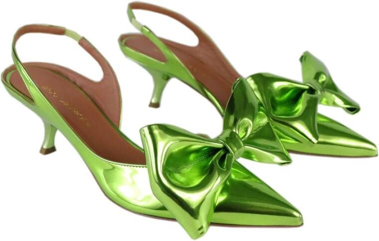 Aldo Castagna Groene spiegelende Micky model sandalen Green Dames