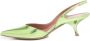 Aldo Castagna Abrikoos Reflex Print Leren Slingback Sandalen Green Dames - Thumbnail 4
