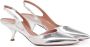 Aldo Castagna Zilveren Mirrored Leren Slingback Sandalen Gray Dames - Thumbnail 2