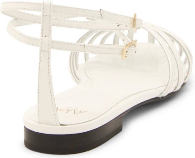 Alevi Milano Flat Sandals White Dames