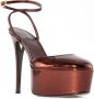 Alevi Milano Bronze High Heel Sandals Brown Dames - Thumbnail 3
