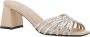 Alevi Milano Metallic Strass Blokhak Sandalen Gray Dames - Thumbnail 2